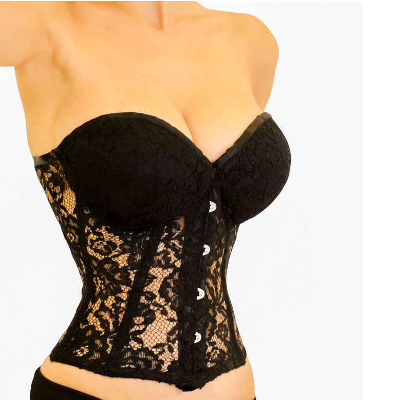 Handmade Black Dentelle Corset